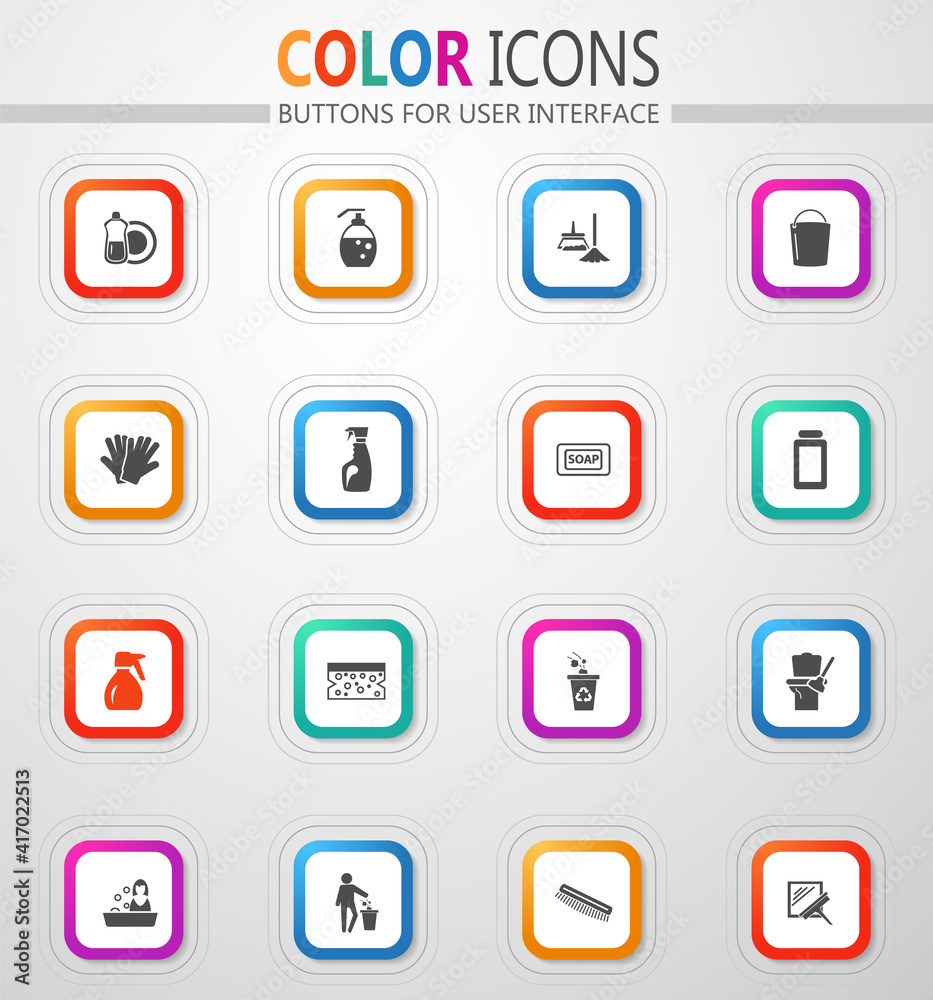 Cleaning company, cleaning service icon set Cleaning company, cleaning service icon set