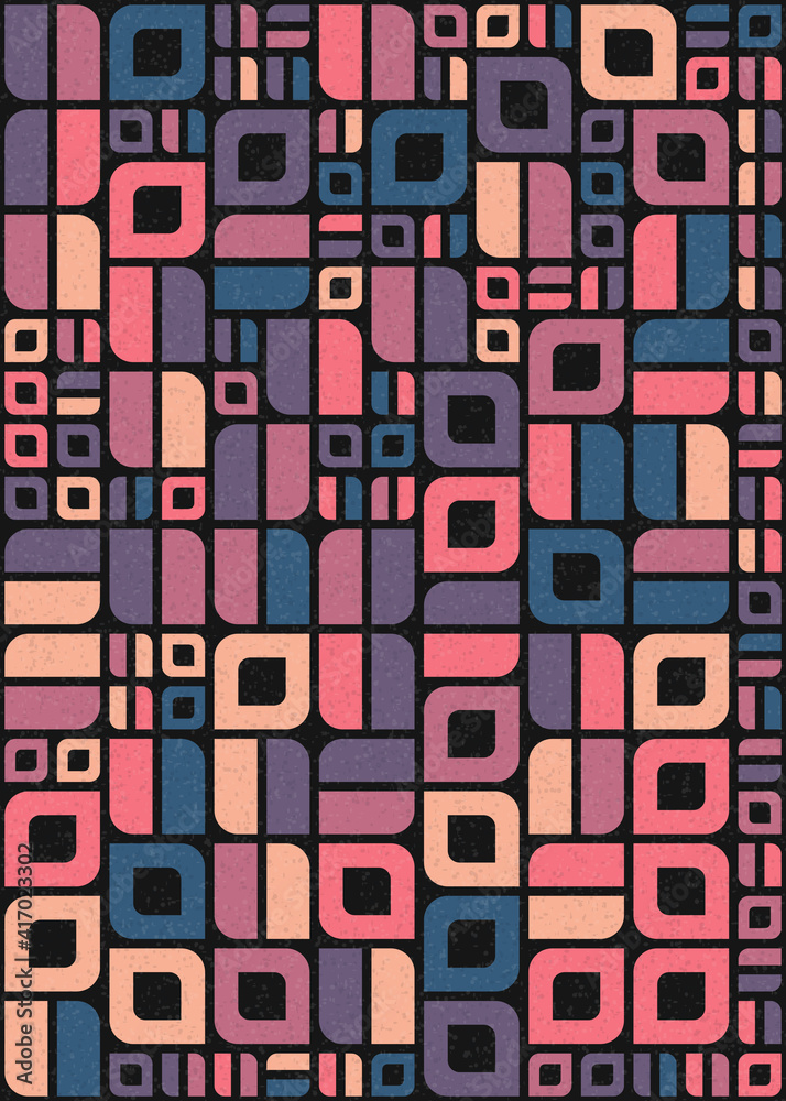 Abstract Geometric Pattern generative computational art illustration