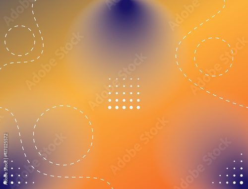 A light leak background with a predominantly black orange gradient and wavy dotted lines and dots in some parts