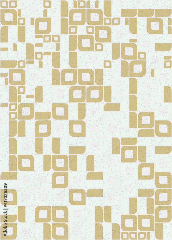 Abstract Geometric Pattern generative computational art illustration