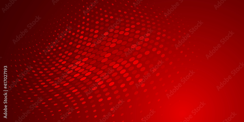 Obraz premium Abstract background made of halftone dots in red colors