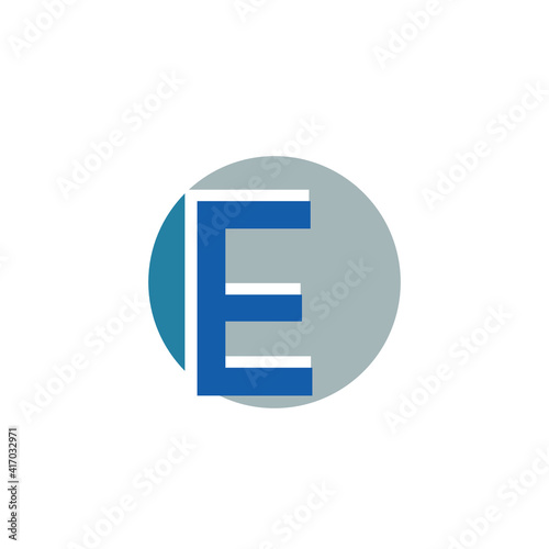 concept logo with letter , font E, F, G, H