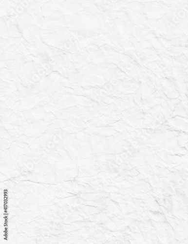 white paper background with crumpled wrinkled texture, blank old vintage parchment 