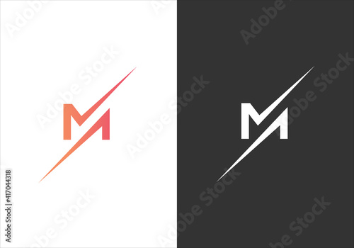 Modern Letter M Abstract Logo And Icon Design Template In Vector