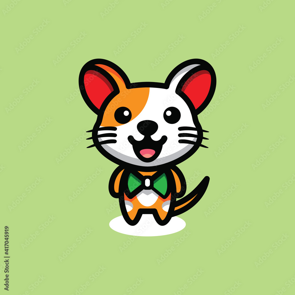 Simple Cat Mascot Logo Design. Abstract emblems, design concepts, logos, logo type elements Simple Cat Mascot Logo Design. Abstract emblems, design concepts, logos, logo type elements