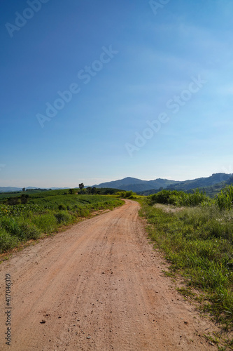 beautiful road in the countryside