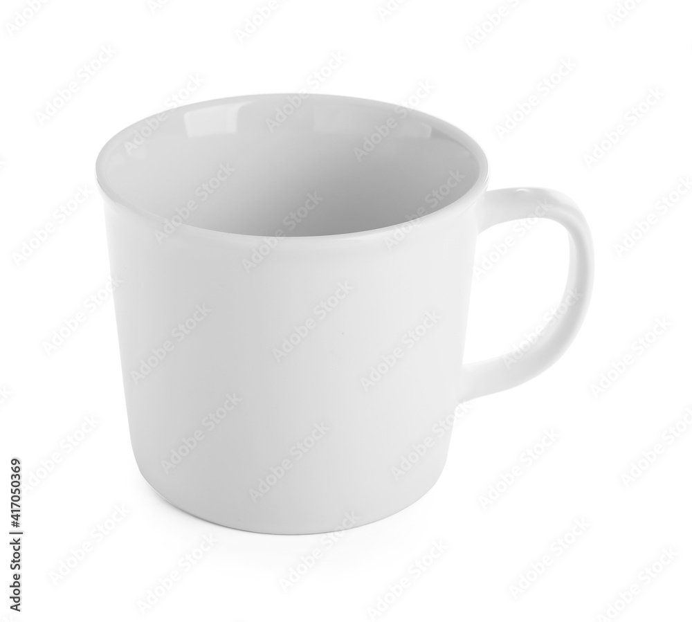 Empty cup on white background Empty cup on white background