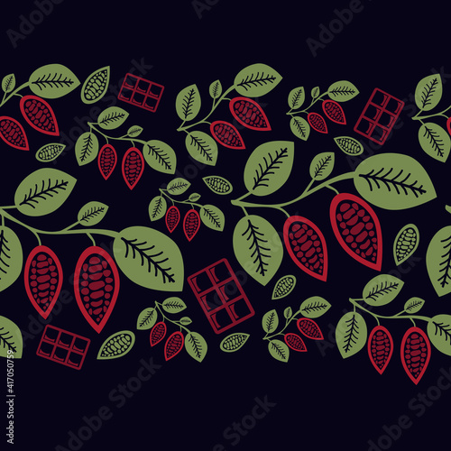 Cacao vector background