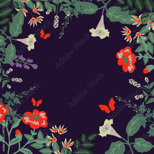 Magic garden background