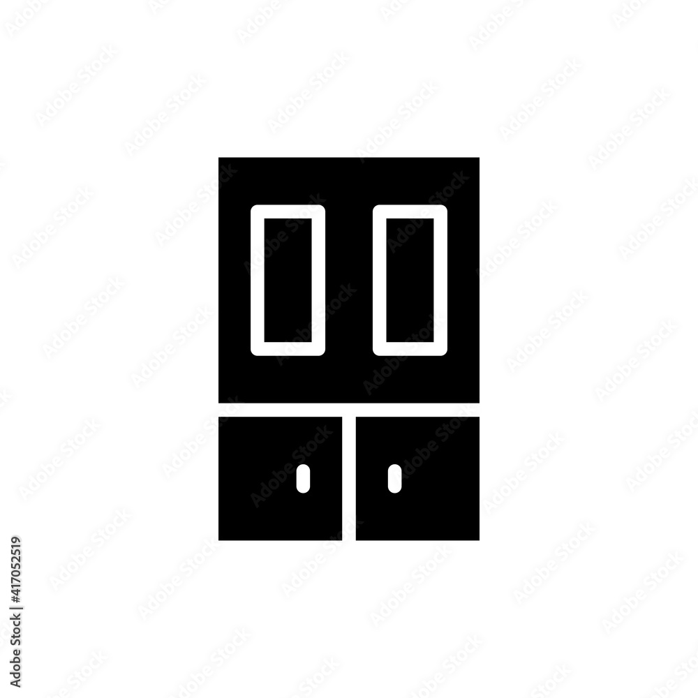 wardrobe icon solid style vector for your web design wardrobe icon solid style vector for your web design