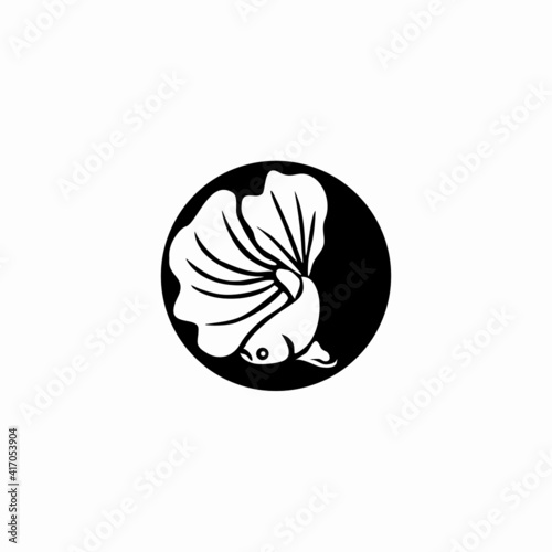betta fish modern logo vector illustration design
Fish animal aquatic logo beta fish design vector and illustration
