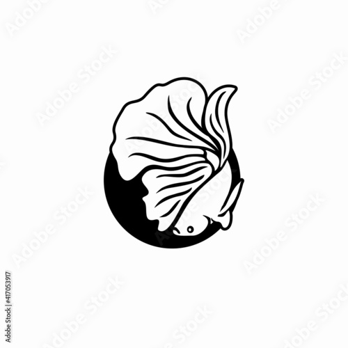 betta fish modern logo vector illustration design
Fish animal aquatic logo beta fish design vector and illustration
