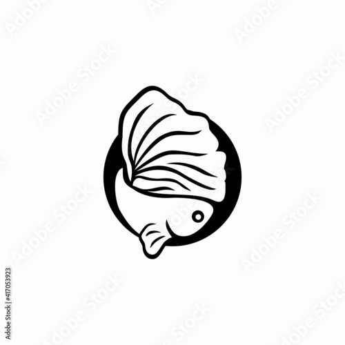 betta fish modern logo vector illustration design
Fish animal aquatic logo beta fish design vector and illustration
