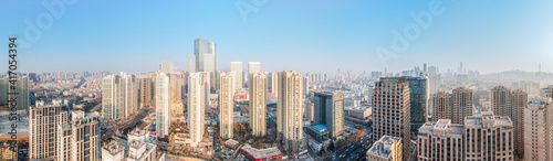 Aerial photography of modern buildings in downtown Qingdao © 昊 周