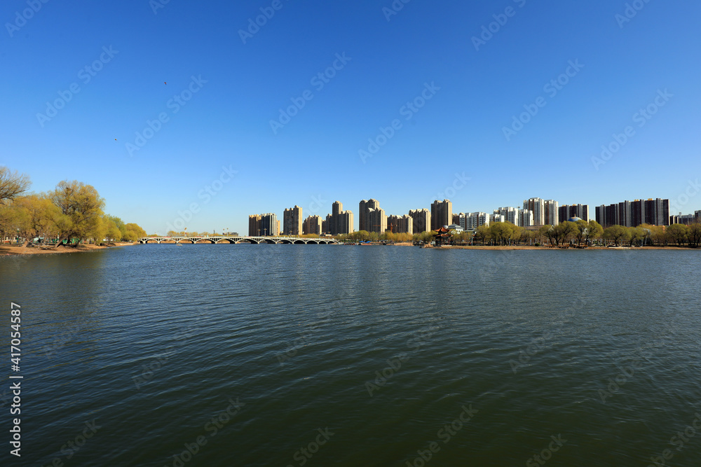 Waterfront City Architectural scenery, North China Waterfront City Architectural scenery, North China