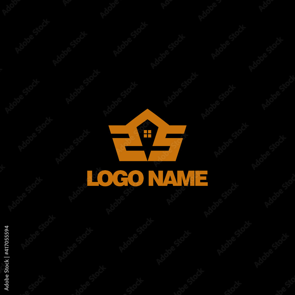 property logo design letter s s property logo design letter s s