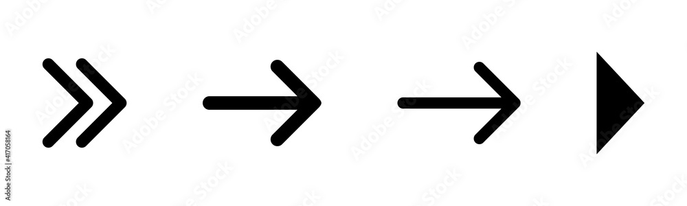 Arrow icons set. Arrow symbol. Arrow vector icon Arrow icons set. Arrow symbol. Arrow vector icon