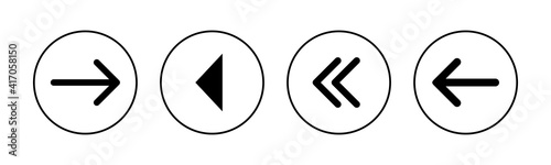Arrow icons set. Arrow symbol. Arrow vector icon