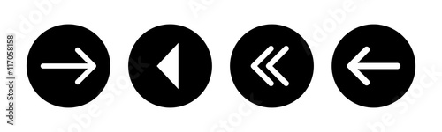 Arrow icons set. Arrow symbol. Arrow vector icon