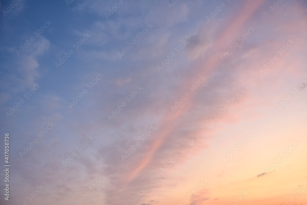 Fototapeta premium Beautiful sky clouds blue sky background