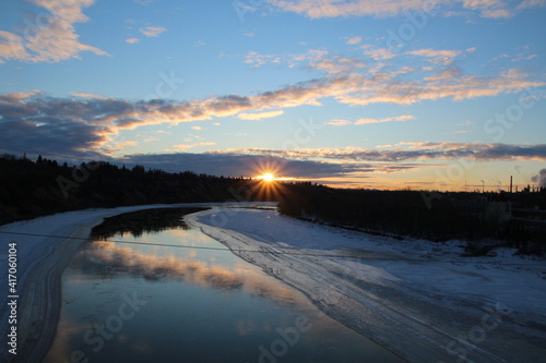 Sunrise In The River Valley, Capilano Park, Edmonton, Alberta