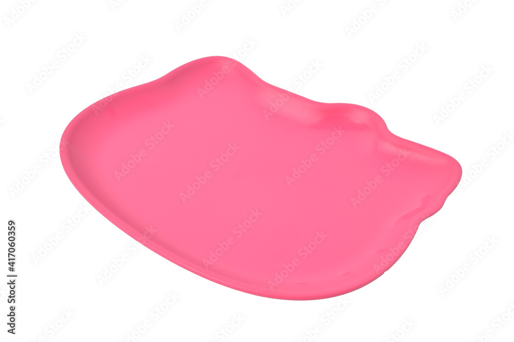 Special edition plate for kids over white background. Special edition plate for kids over white background.
