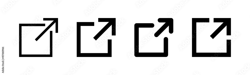 Link icons set. Link vector icon. External link symbol vector icon. Hyperlink symbol Link icons set. Link vector icon. External link symbol vector icon. Hyperlink symbol