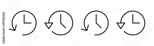 History icons set. History vector icon