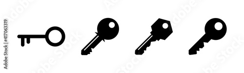 Key icons set. Key vector icon. Key symbol