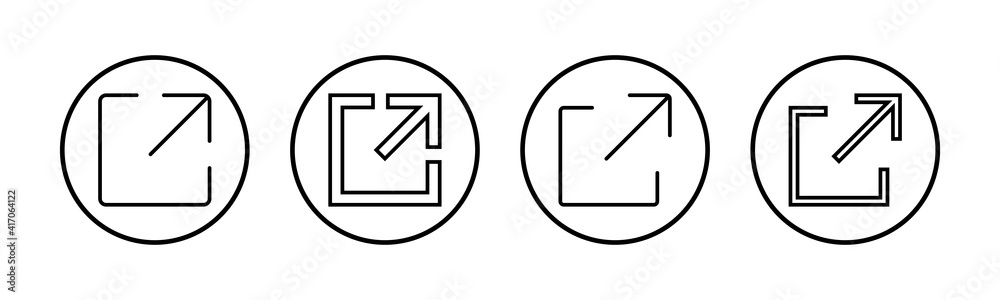 External link symbol vector icons set. Link icon. Link vector icon. Hyperlink chain symbol External link symbol vector icons set. Link icon. Link vector icon. Hyperlink chain symbol