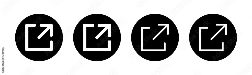 External link symbol vector icons set. Link icon. Link vector icon. Hyperlink chain symbol External link symbol vector icons set. Link icon. Link vector icon. Hyperlink chain symbol
