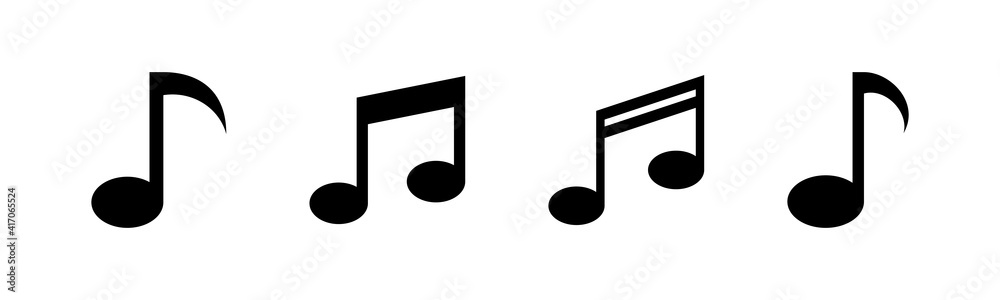 Music icons set, music vector icon, Melody, song, note, sound, audio sign Music icons set, music vector icon, Melody, song, note, sound, audio sign