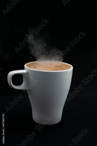 Milk tea or popularly known as The Tarik in Malaysia, in the cup, hots and ready to drink.