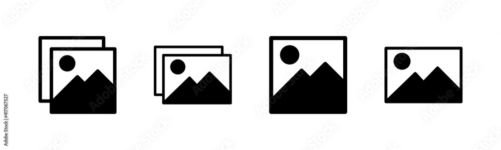 Picture icons set. Picture vector icon. photo gallery icon vector Picture icons set. Picture vector icon. photo gallery icon vector