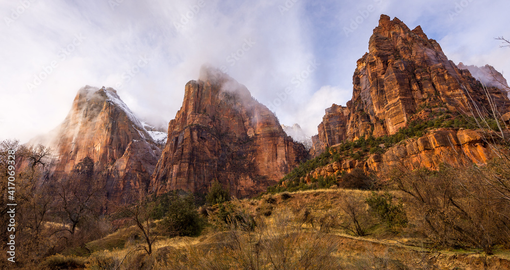 Court of the Patriarchs in Zion National Park	