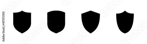 Shield vector icons set. Protection icon vector. Security vector icon