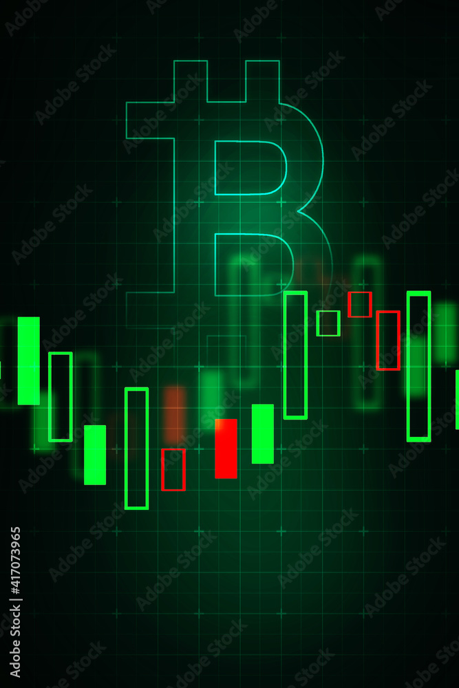2d rendering bitcoin sign with graph
2d rendering bitcoin sign with graph