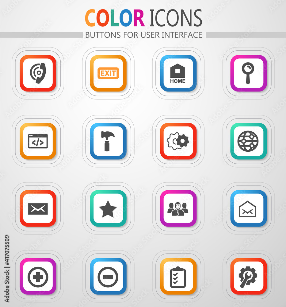 Web tools icons set Web tools icons set