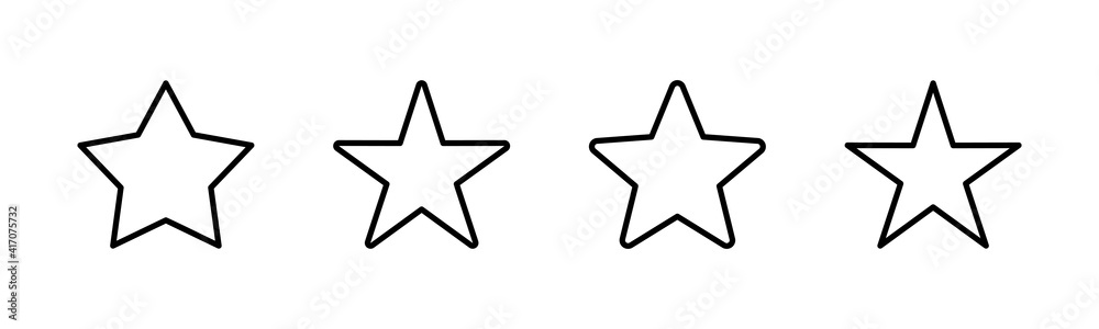 Star Icons set. Star vector icon. Rating symbol Star Icons set. Star vector icon. Rating symbol