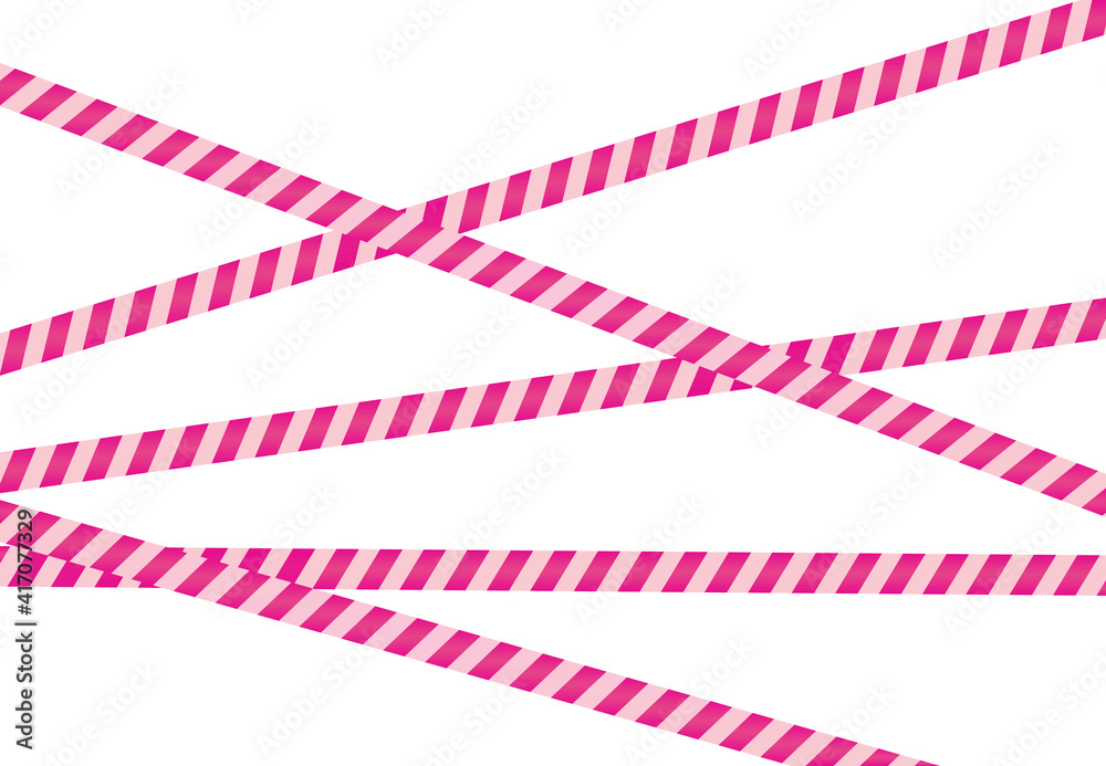 Pink striped tape. vector illustration Pink striped tape. vector illustration