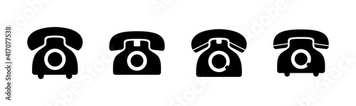 Telephone icons set. Phone icon vector. Call icon vector.