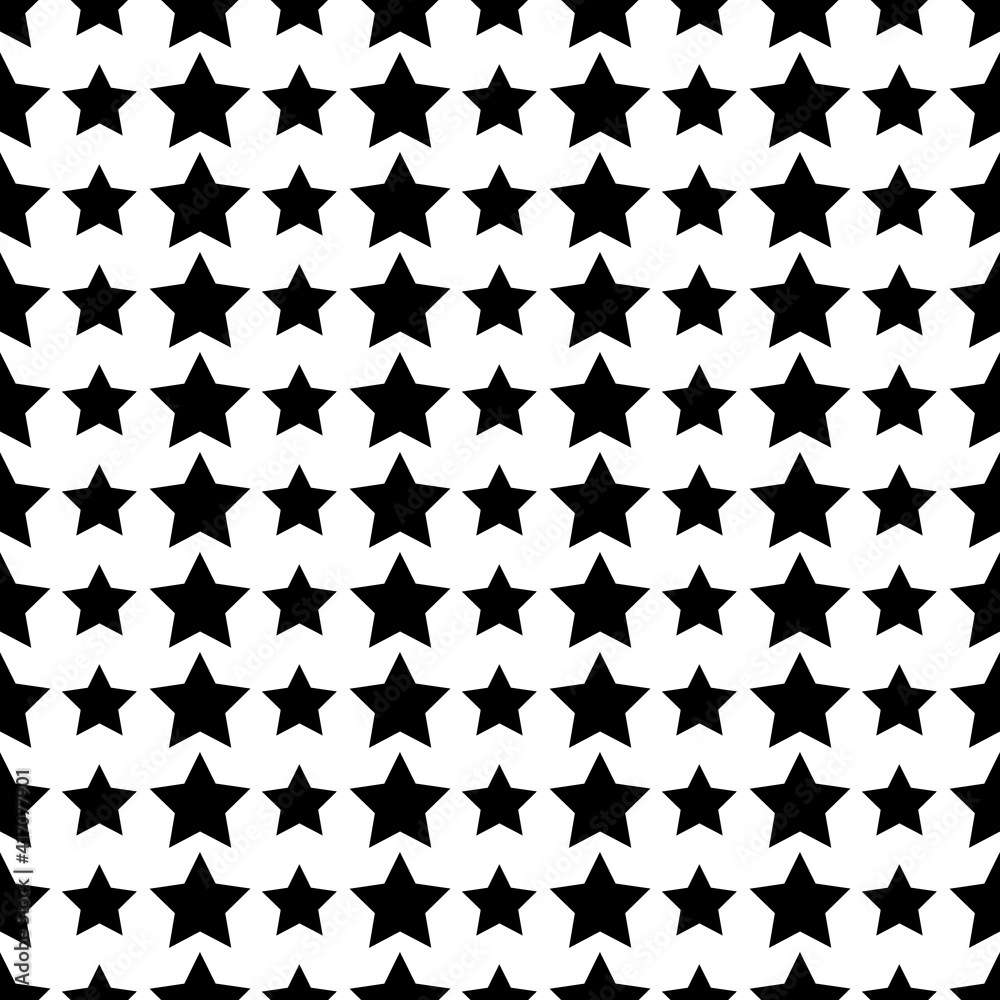 Fototapeta premium Seamless pattern with stars. Vector illustration. 