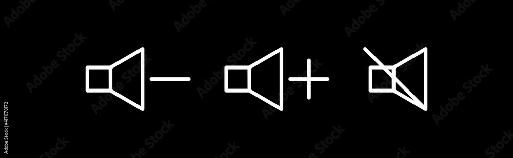 sound icon vector. vector illustration template. sound icon vector. vector illustration template.