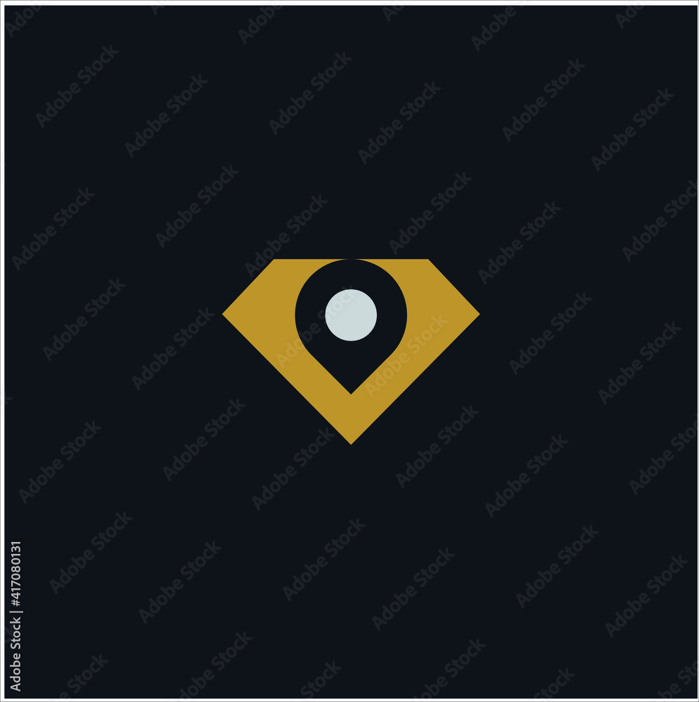 diamond combination map symbol logo graphic vector template diamond combination map symbol logo graphic vector template