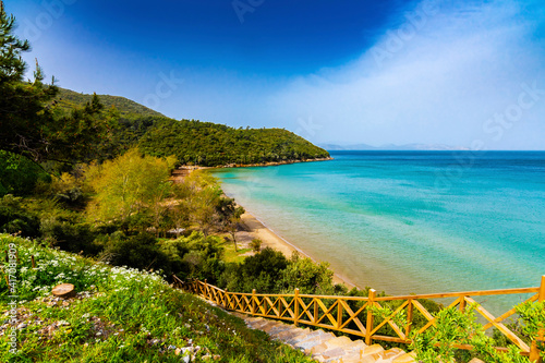 Fototapeta Naklejka Na Ścianę i Meble -  Dilek Peninsula National Park in Kusadasi Town of Turkey.