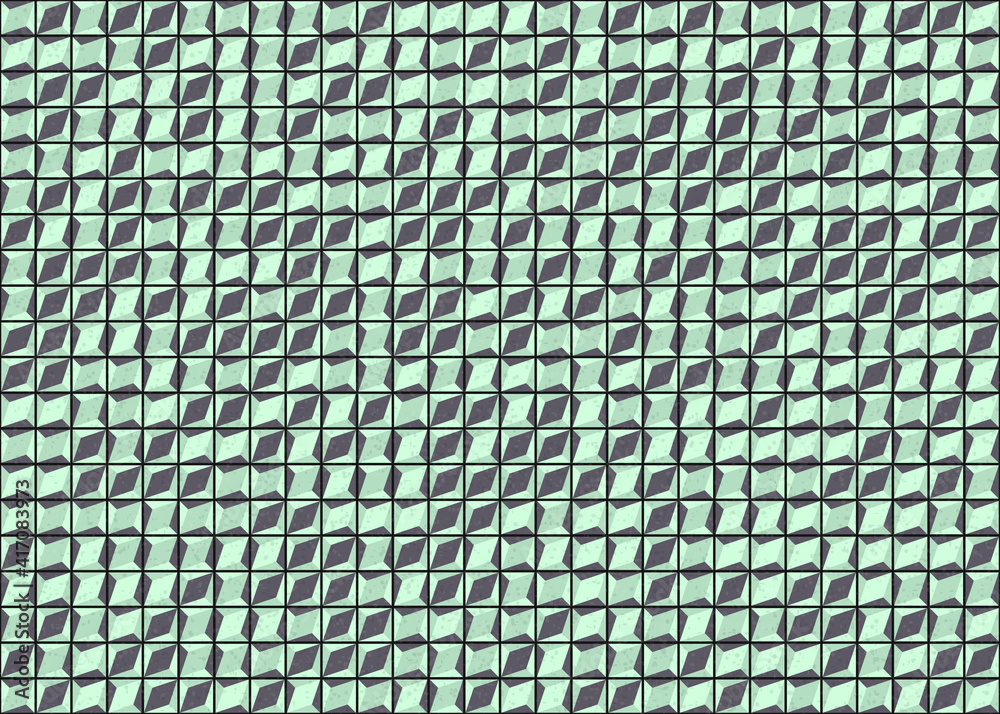 Fototapeta premium Abstract Geometric Pattern generative computational art illustration