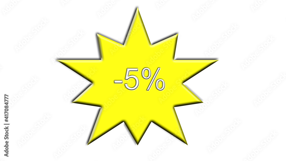 yellow star five percent discount
