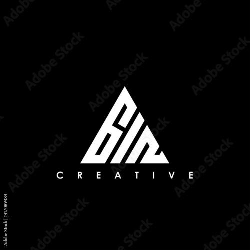 GIN Letter Initial Logo Design Template Vector Illustration