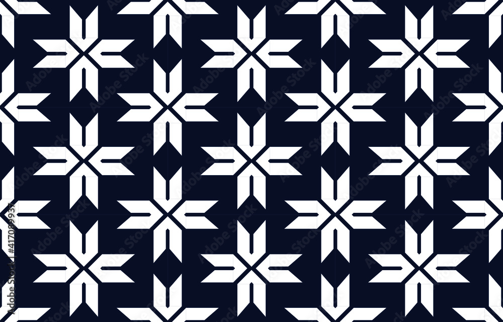 Geometric Ethnic pattern design for background or wallpaper and clothing .