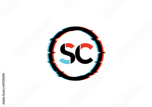 Free Download Initial Monogram Letter S C Logo Design Vector Template. S C Letter Logo Design - GFXLoad